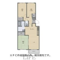 コートビレッジコンドウＢの物件間取画像